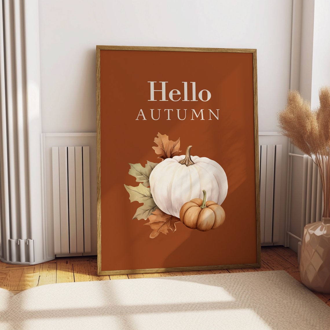 Hello Autumn Autumn Printables Wall Art Hello Fall Sign Neutral Fall Art Print Autumn Prints Minimalist Fall Decor - Image 5