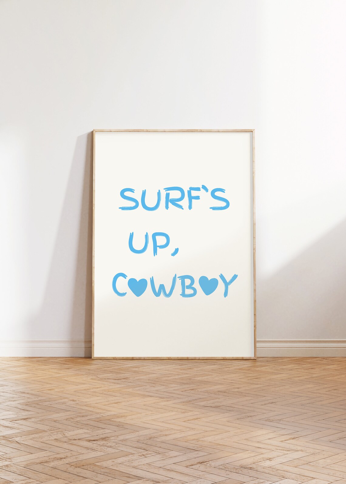 Surfs Up Cowboy Western Coastal Art Print - Image 4