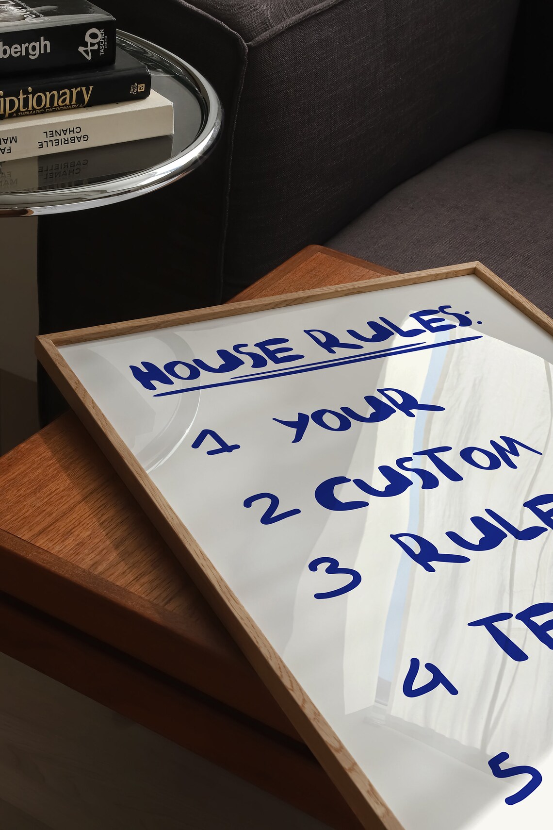 Custom Home Rules Handwritten Apartment Art Print - Image 4