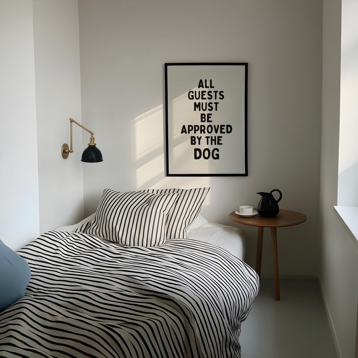 All Guests Must Be Approved By The Dog, Retro Quote Art - Image 2