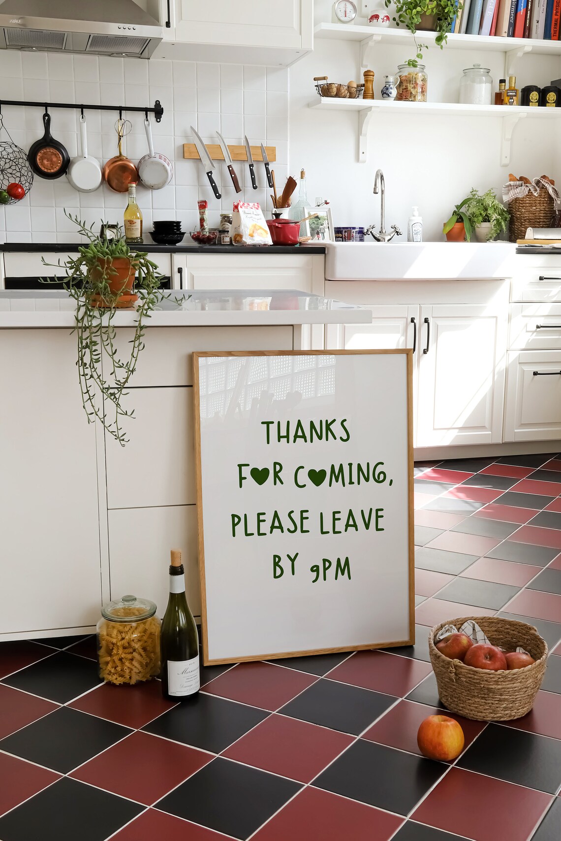 Thanks For Coming Please Leave By 9 Pm Retro Poster - Image 2