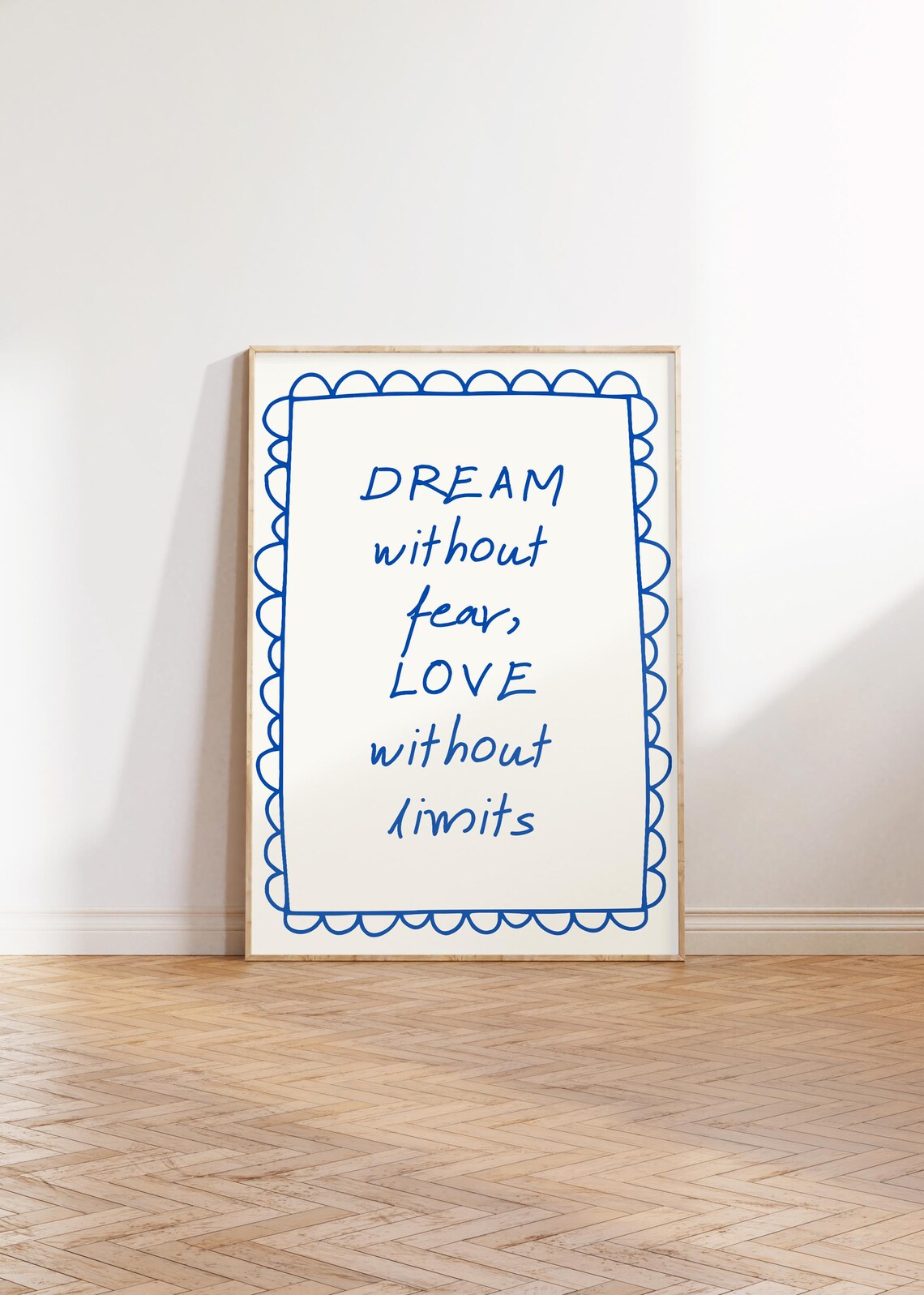 Dream Without Fear Love Without Limits Affirmation Quotes Print Cute Aesthetic Apartment Prints College Dorm Room Decor - Image 3