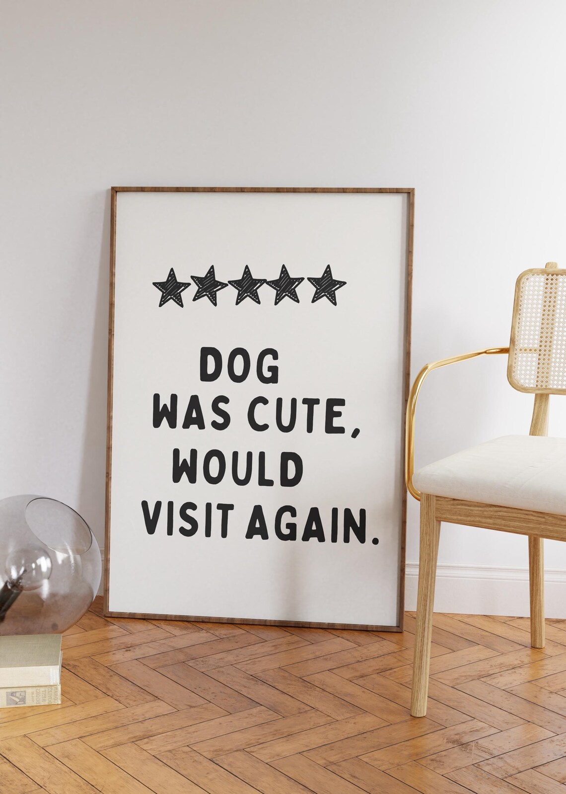 Funny Dog Quote Poster, Quirky Dog Lover Decor - Image 3