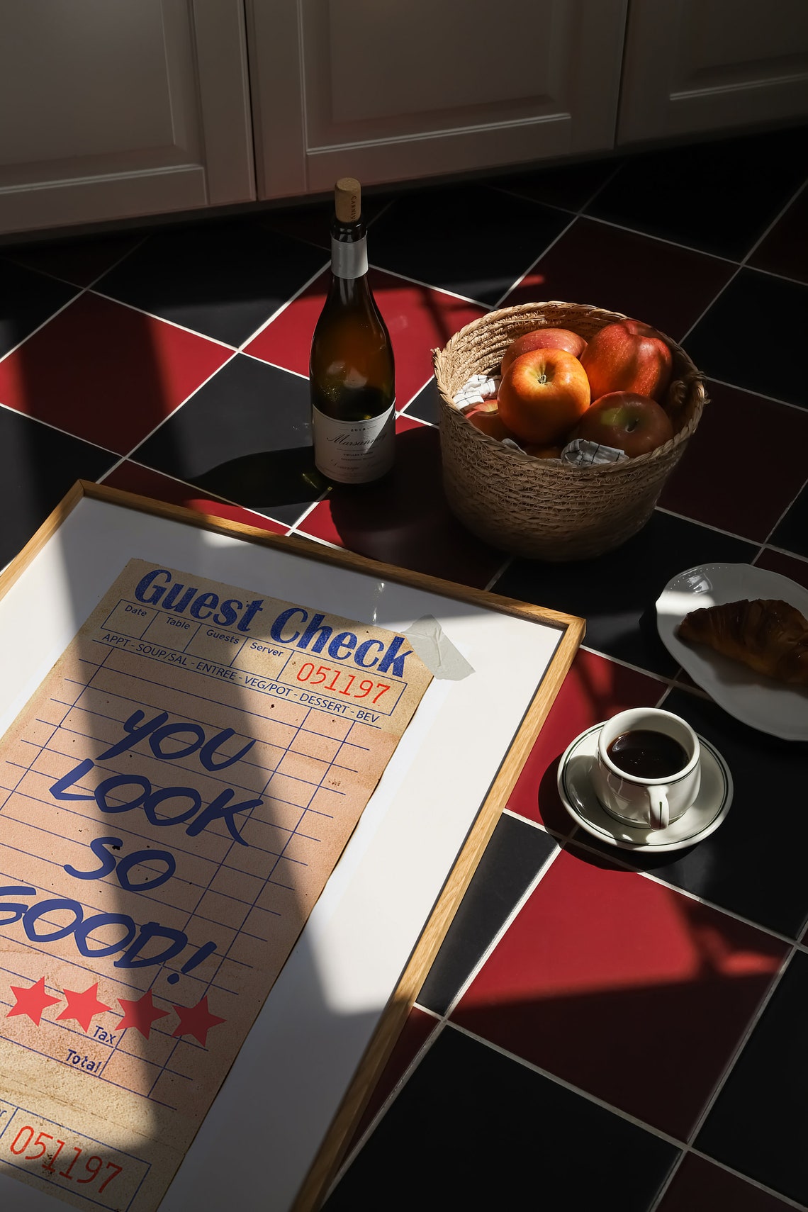 You Look So Good Vintage Guest Check Restaurant Compliment Poster - Image 4