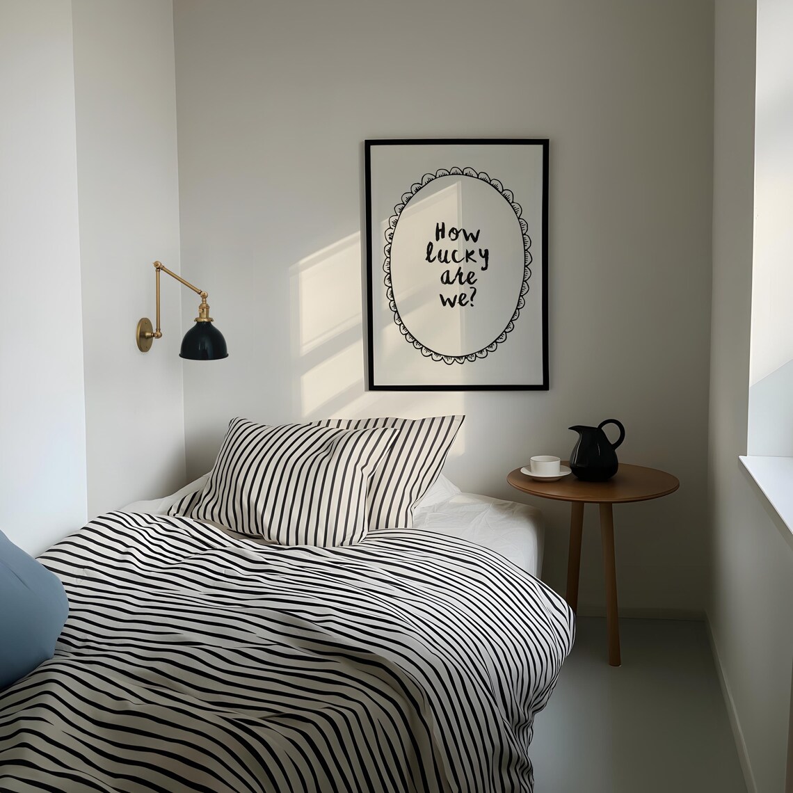 How Lucky Are We, Neutral Retro Western Art Print - Image 3