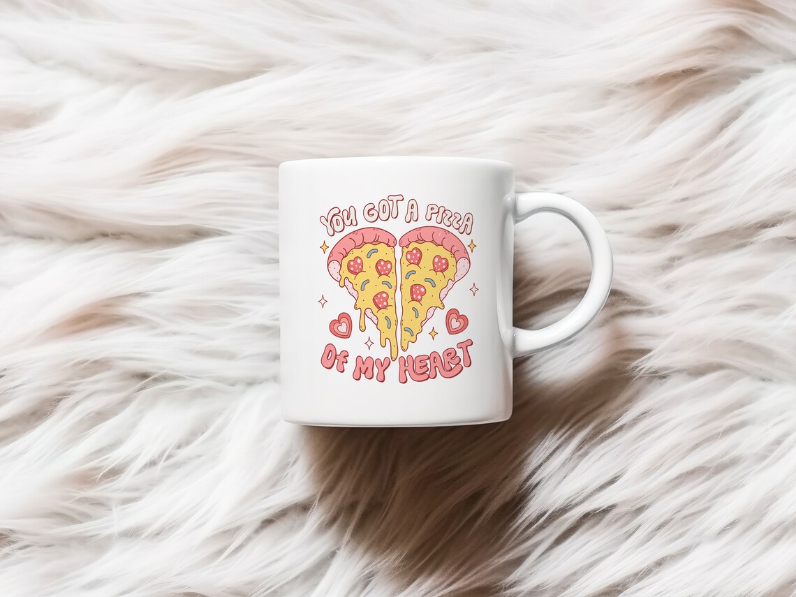 You Got A Pizza Of My Heart Funny Retro Valentines Day Poster - Image 2