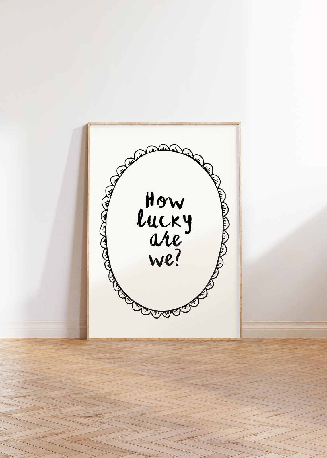 How Lucky Are We, Neutral Retro Western Art Print - Image 2