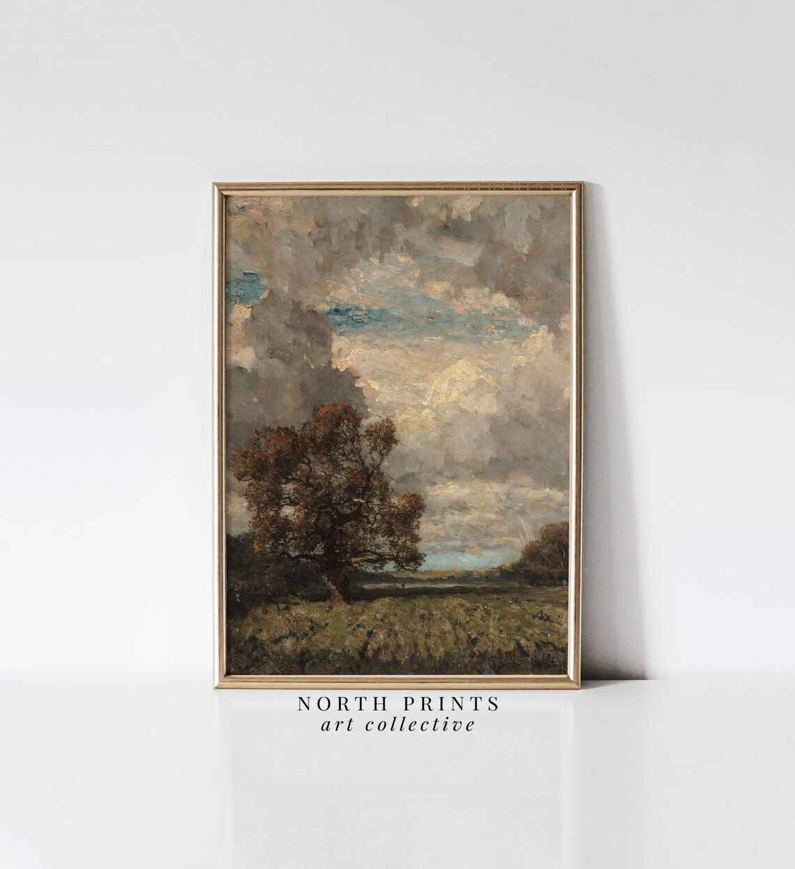 Rustic Autumn Landscape Vintage Art Print - Image 2