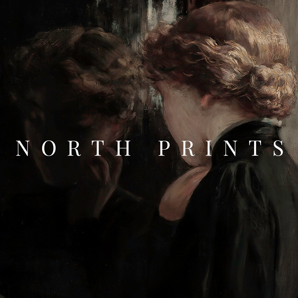 Dark Vintage Portrait Painting Love Letter Art Print - Image 2