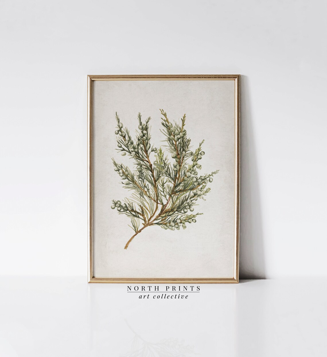 Rustic Botanical Winter Country Art Print - Image 2