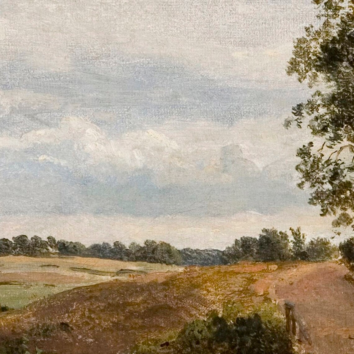 Country Road Vintage Farmhouse Landscape Art Print - Image 4