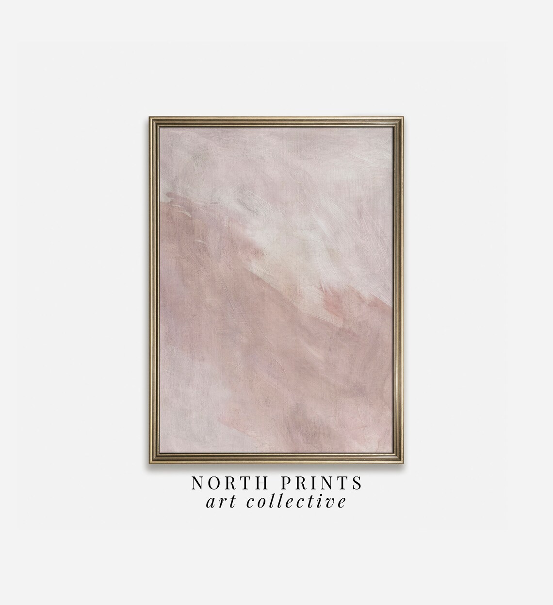 Blush Pink Abstract Statement Print, Scandinavian - Image 3
