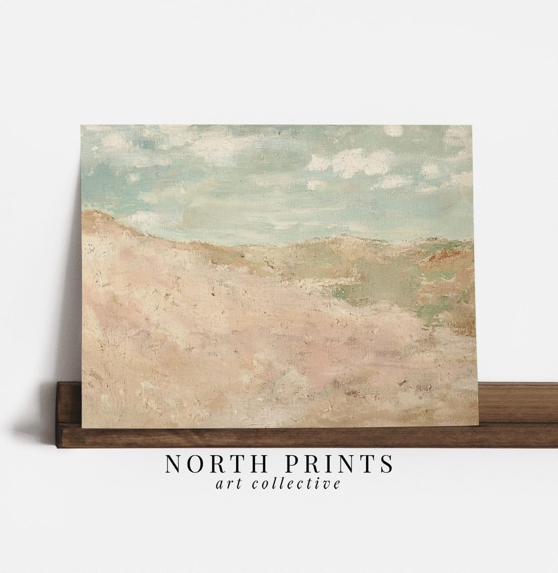 Muted Pastel Sand Dunes Abstract Minimal Neutral Desert Sky Poster - Image 4