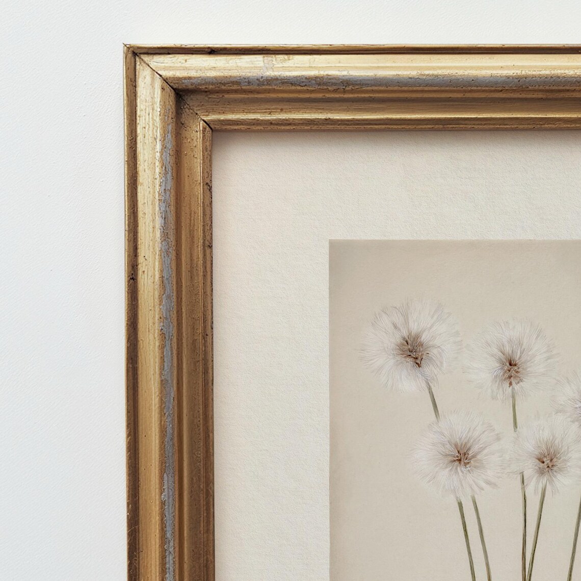 Neutral Dandelion Botanical Art Print, Farmhouse - Image 4