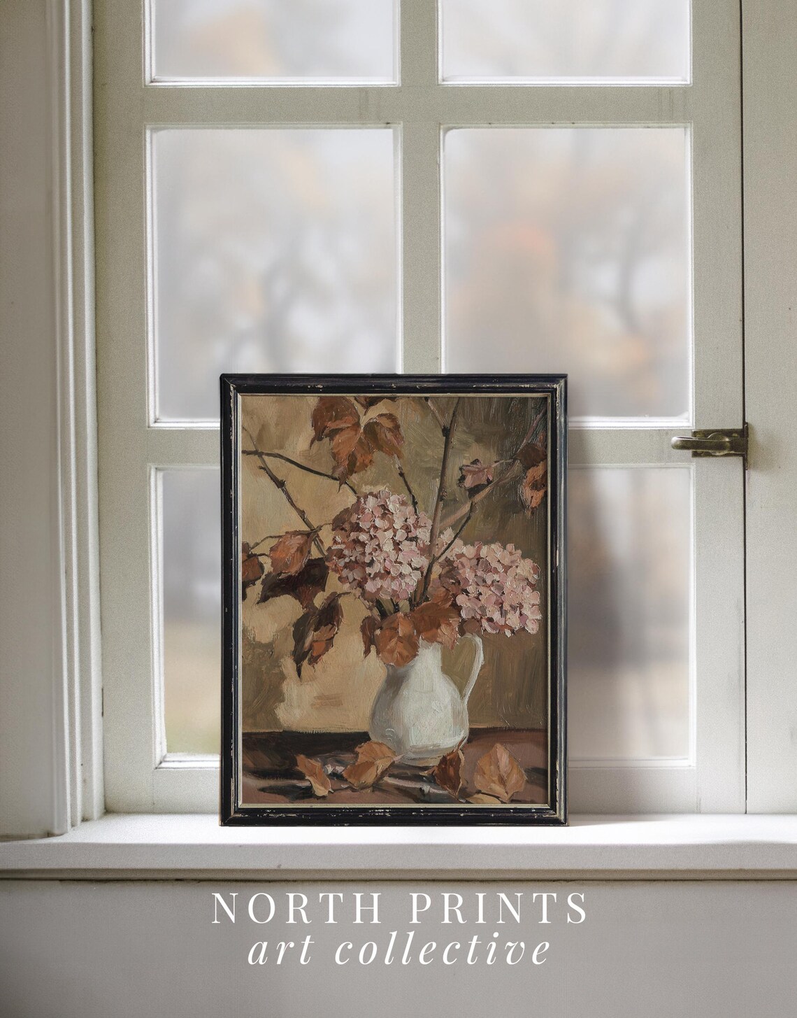 Autumn Hydrangea Cozy Farmhouse Art Print - Image 4