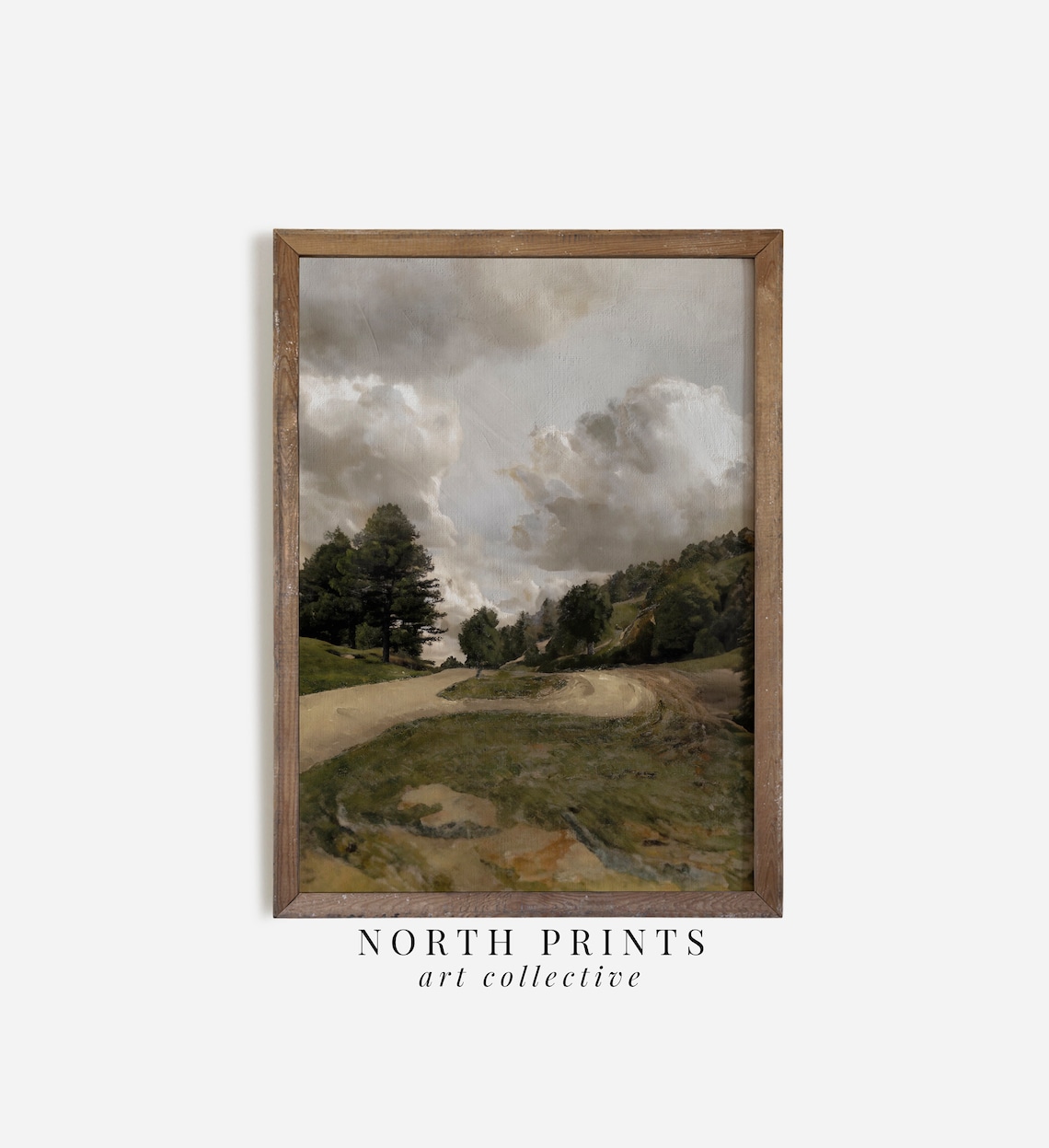 Country Road Landscape, Farmhouse Art Print - Image 2