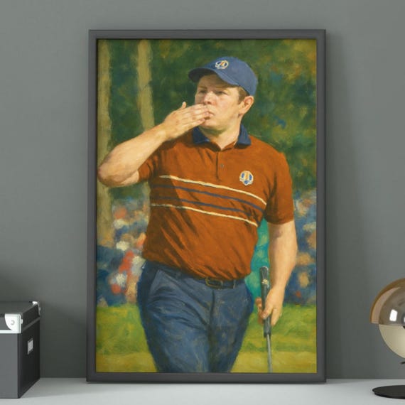 Robert Mcintyre Ryder Cup Poster Vintage Golf Art Print