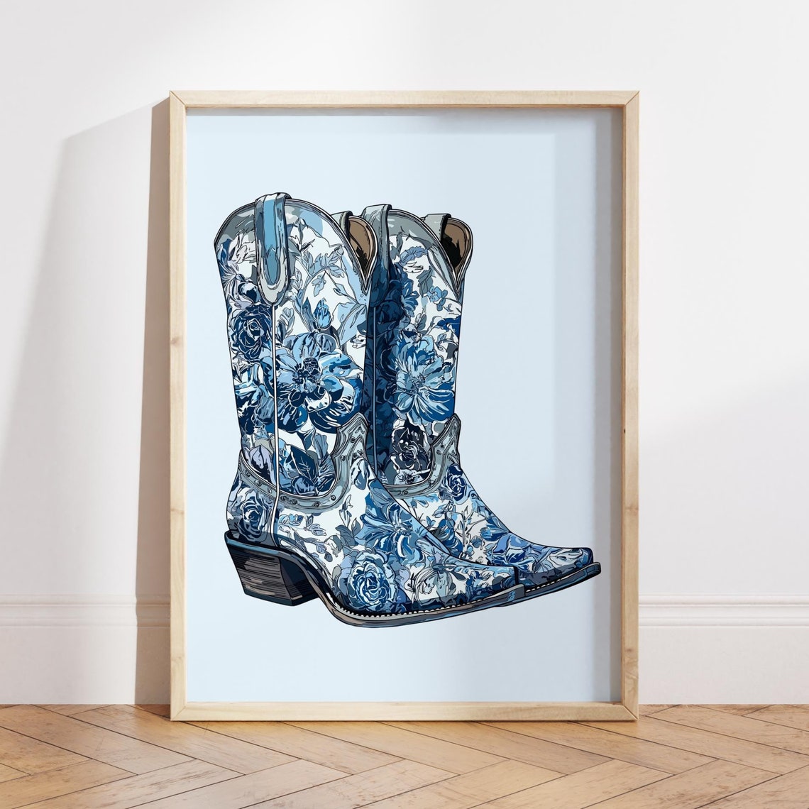 Western Cowgirl, Retro Vintage Wall Art Print