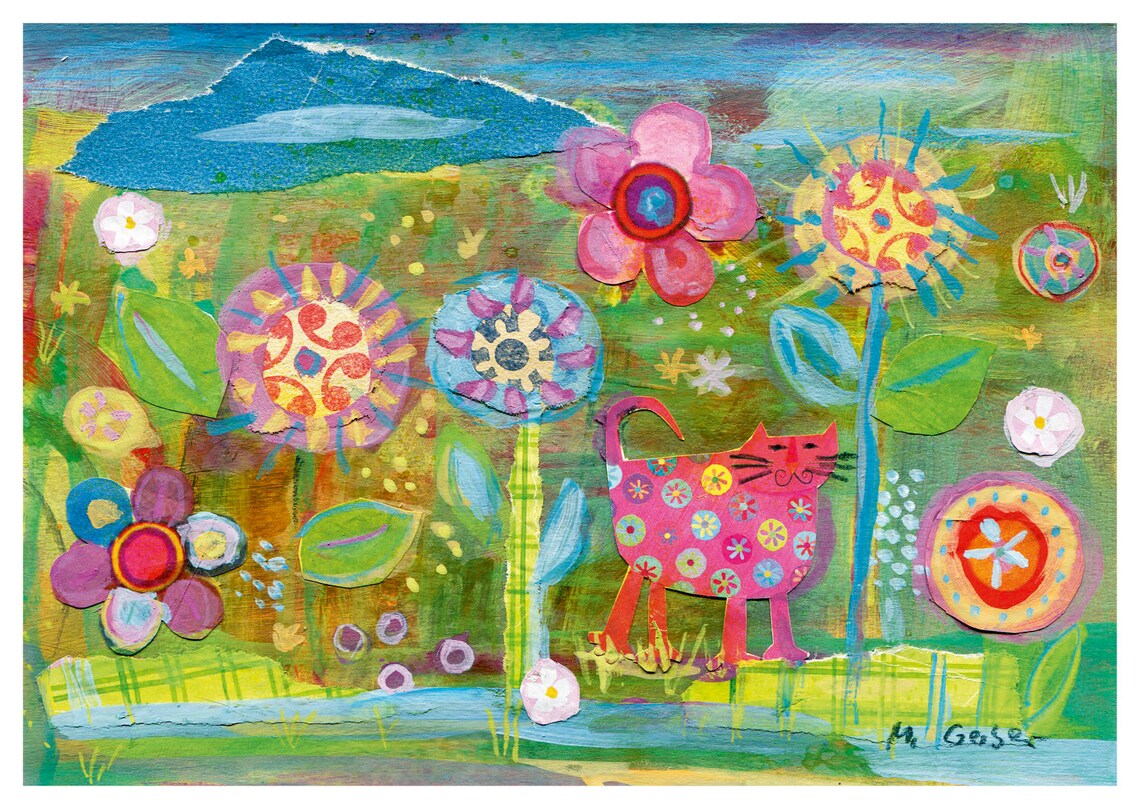 Flower Show Art Print, Botanical Floral Wall Art