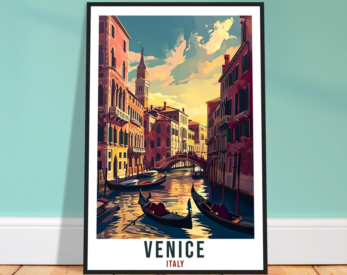 Venice Travel Poster, Italy Home Decor Art Print