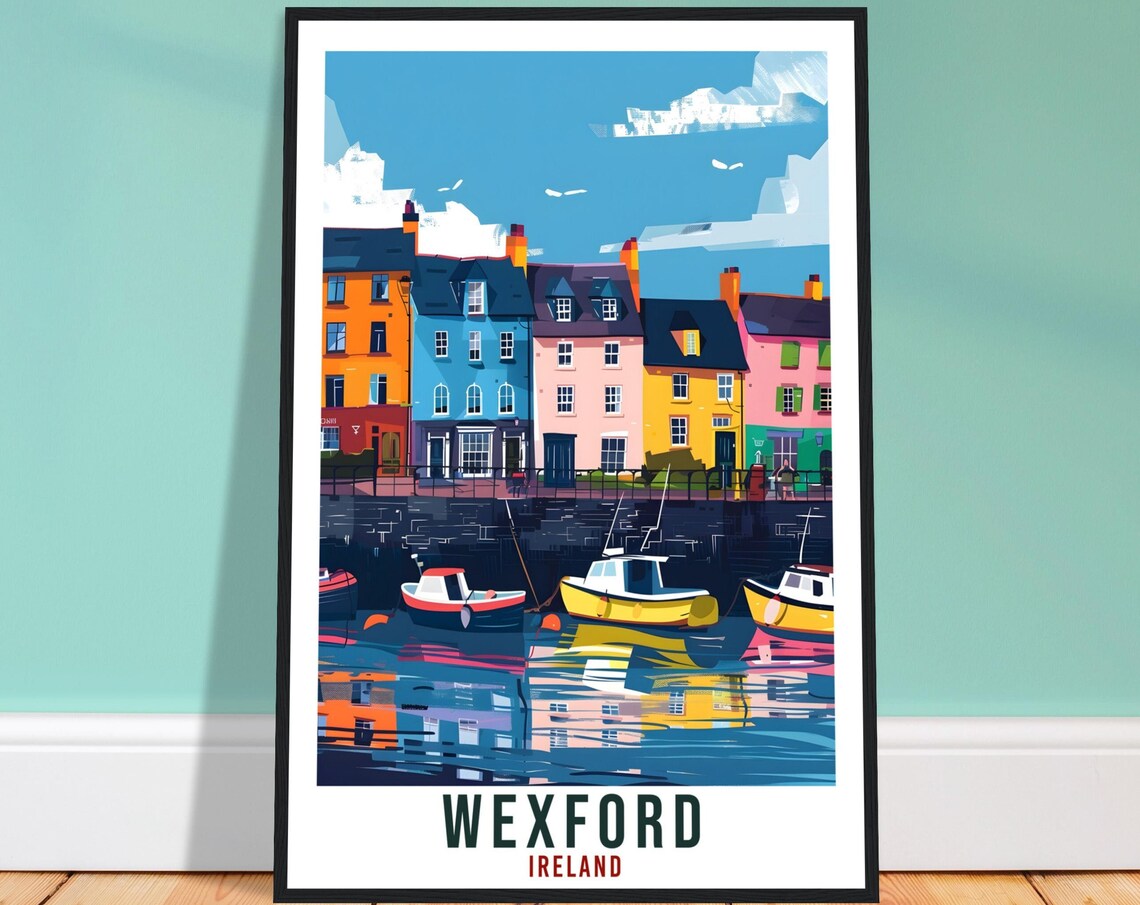 Wexford Travel Poster, Ireland Wall Art Print