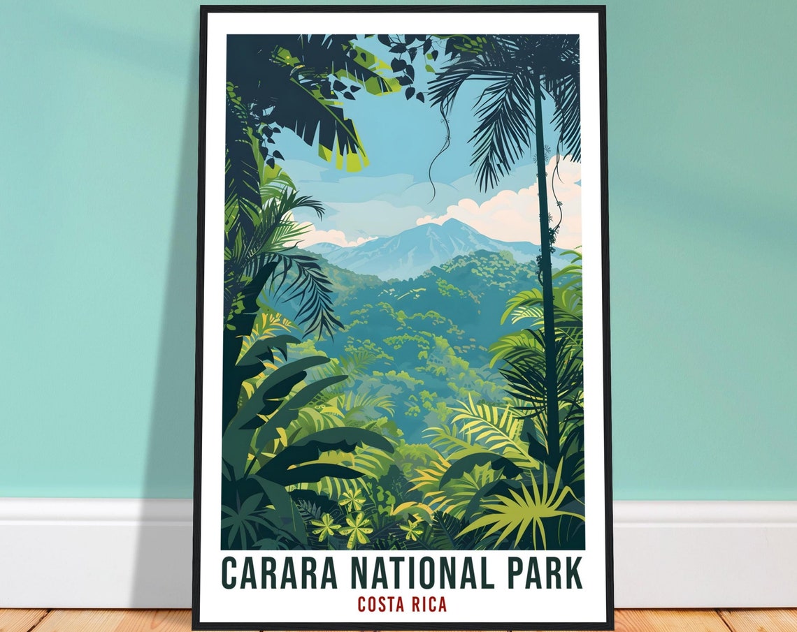 Carara National Park Costa Rica Travel Print Wall Art Wall Hanging Home Dcor Carara Gift Artwork Travel Art Costa Rica City Travel Poster