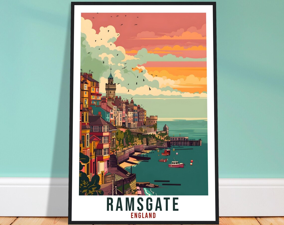 Ramsgate Travel Poster, England Wall Art