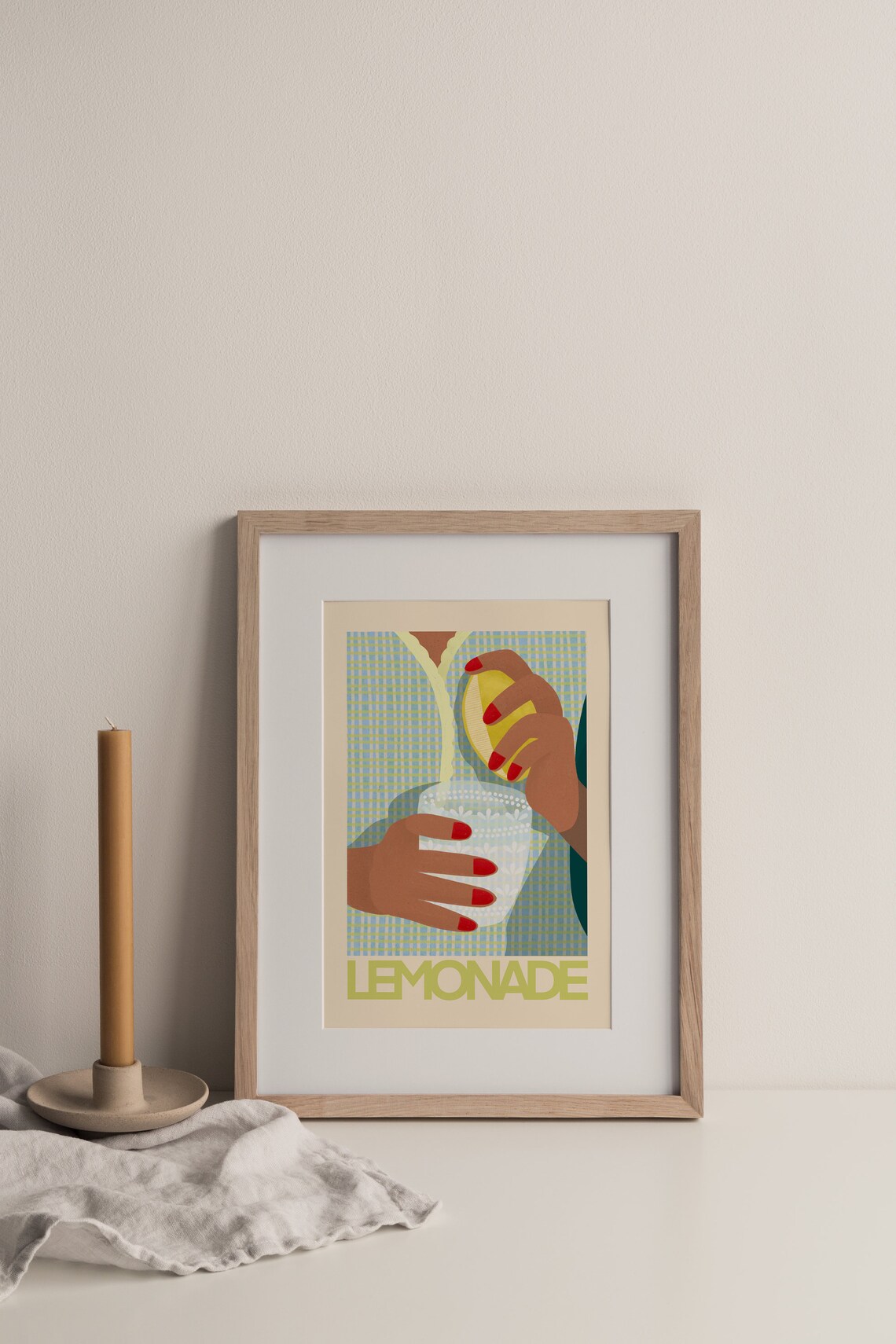 Lemonade Botanical Kitchen Art Print, Modern Poster - Image 2