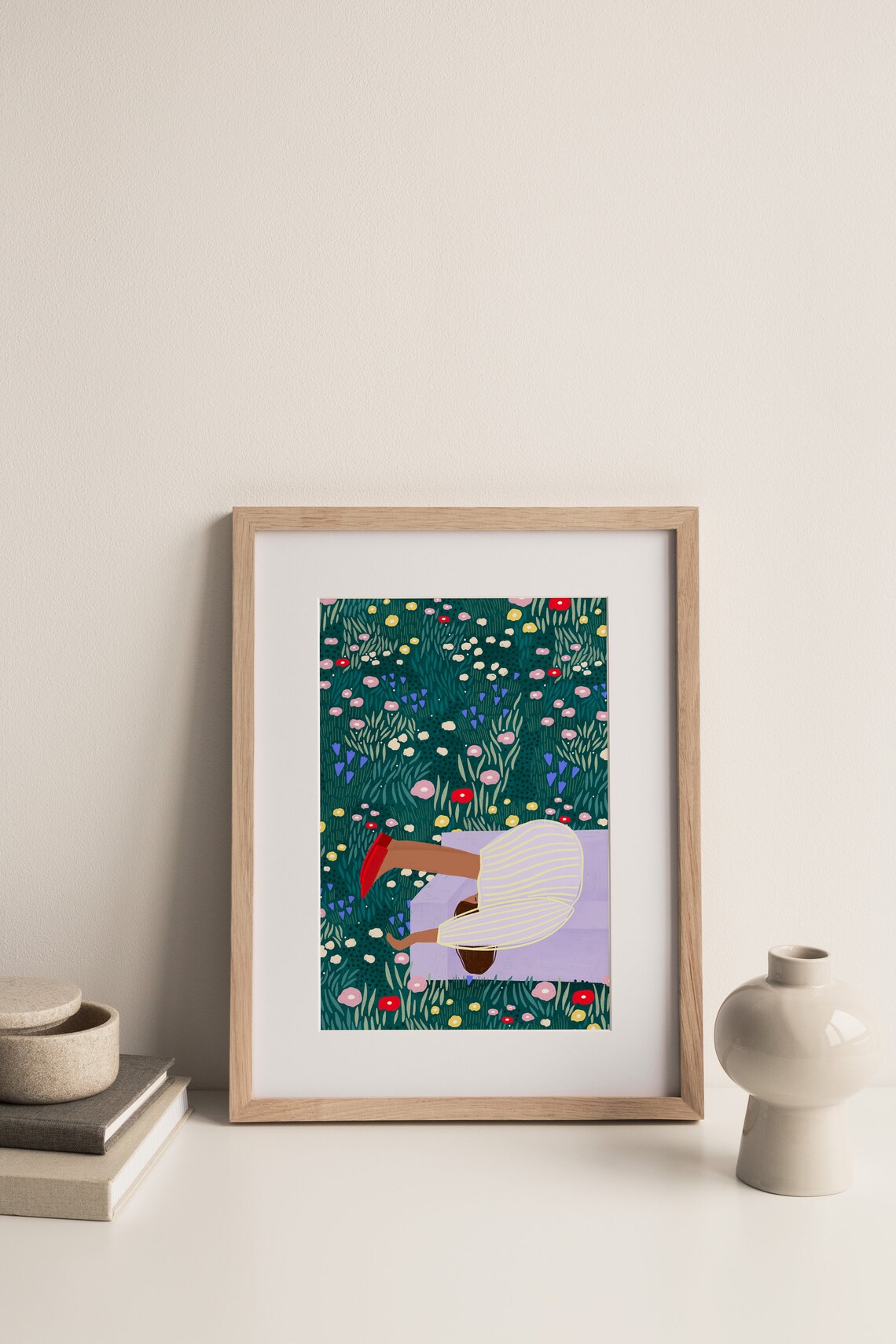 Roly Poly Floral Botanical Art Print, Garden Poster - Image 3