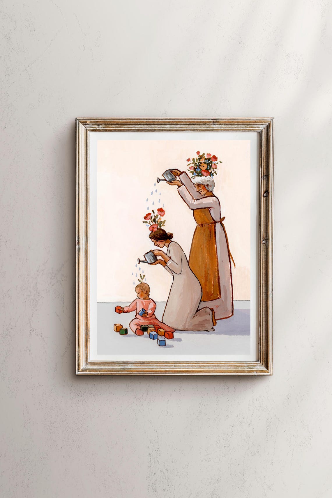 Generations Of Growth, Motherhood Nursery Art Print