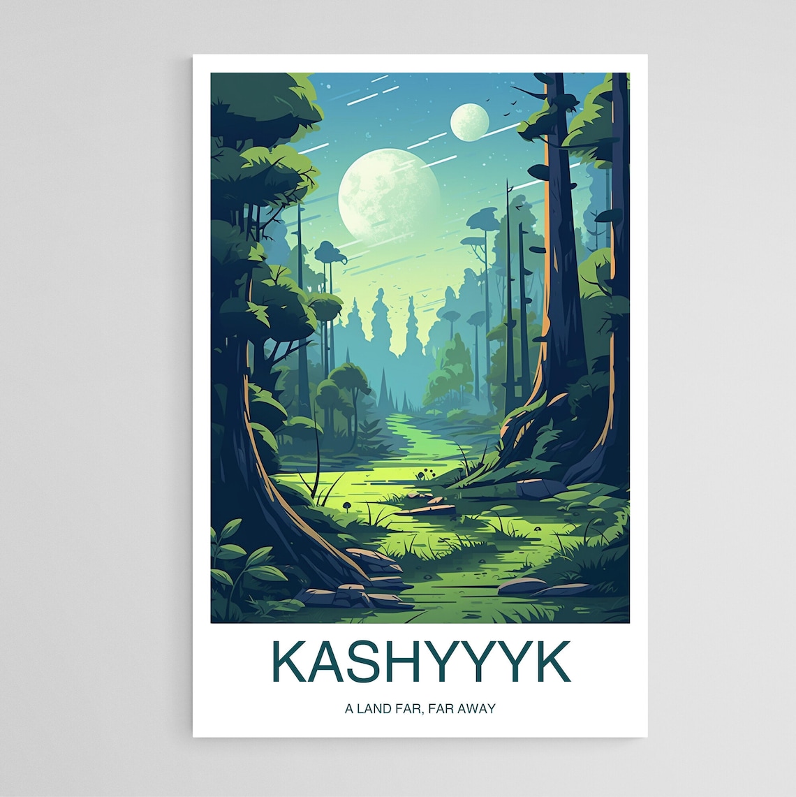 Kashyyyk Travel Poster, Far Far Away Place