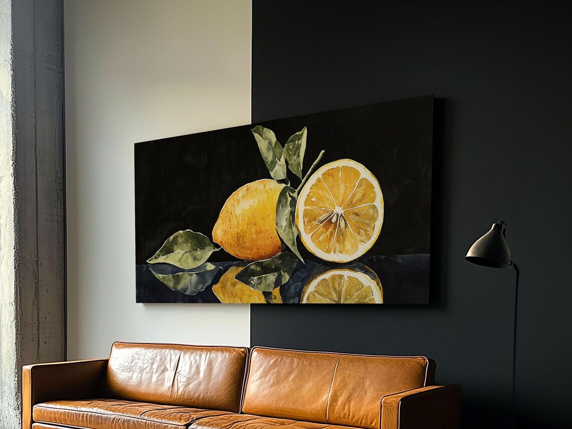 A Lemon And A Half Framed Print Kitsch Kitchen Decor Kitchen Wall Art - Image 5