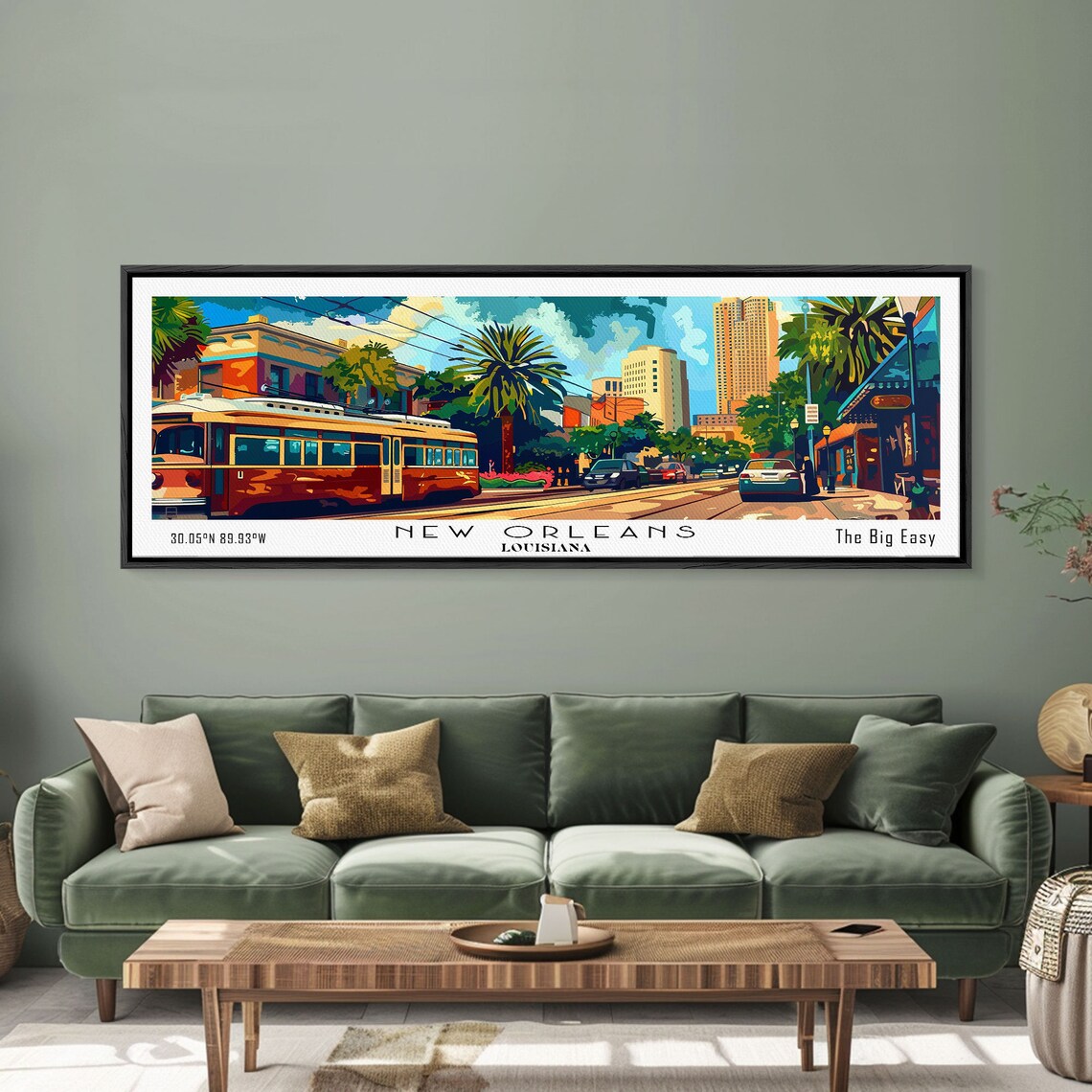 New Orleans Mid-Century Travel Poster, Retro Pop Art - Image 3