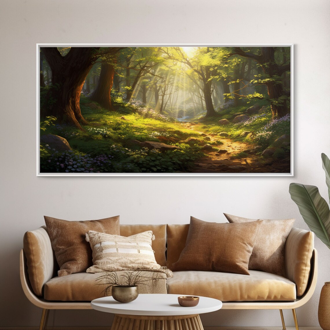 Enchanted Forest Trees Landscape Wall Art Print - Image 5