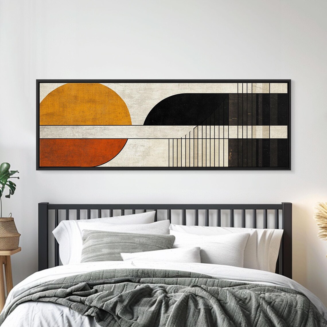 Art Deco Abstract Art Print, Muted Earth Tones - Image 6