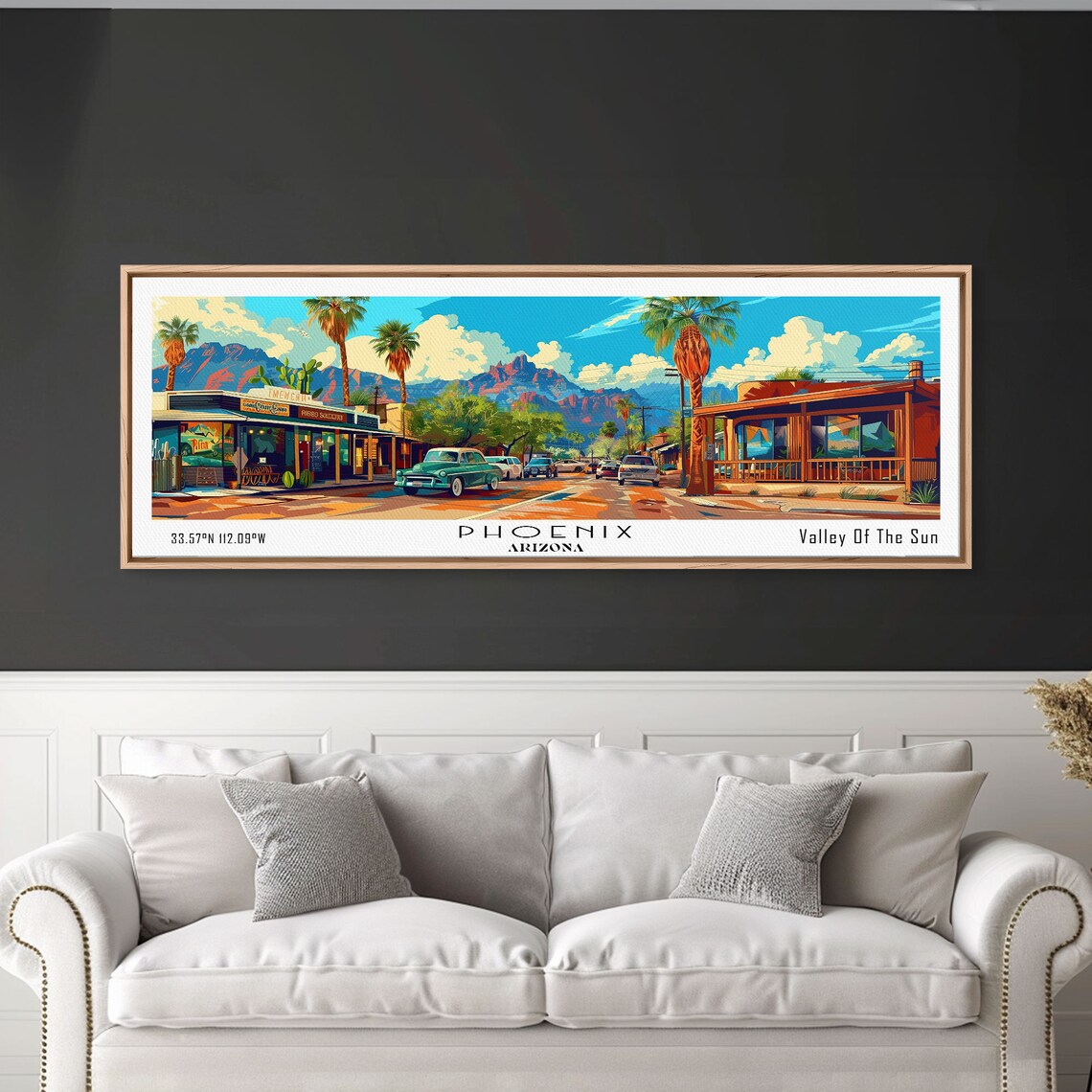 Phoenix Arizona Mid-Century Modern Travel Poster - Image 4