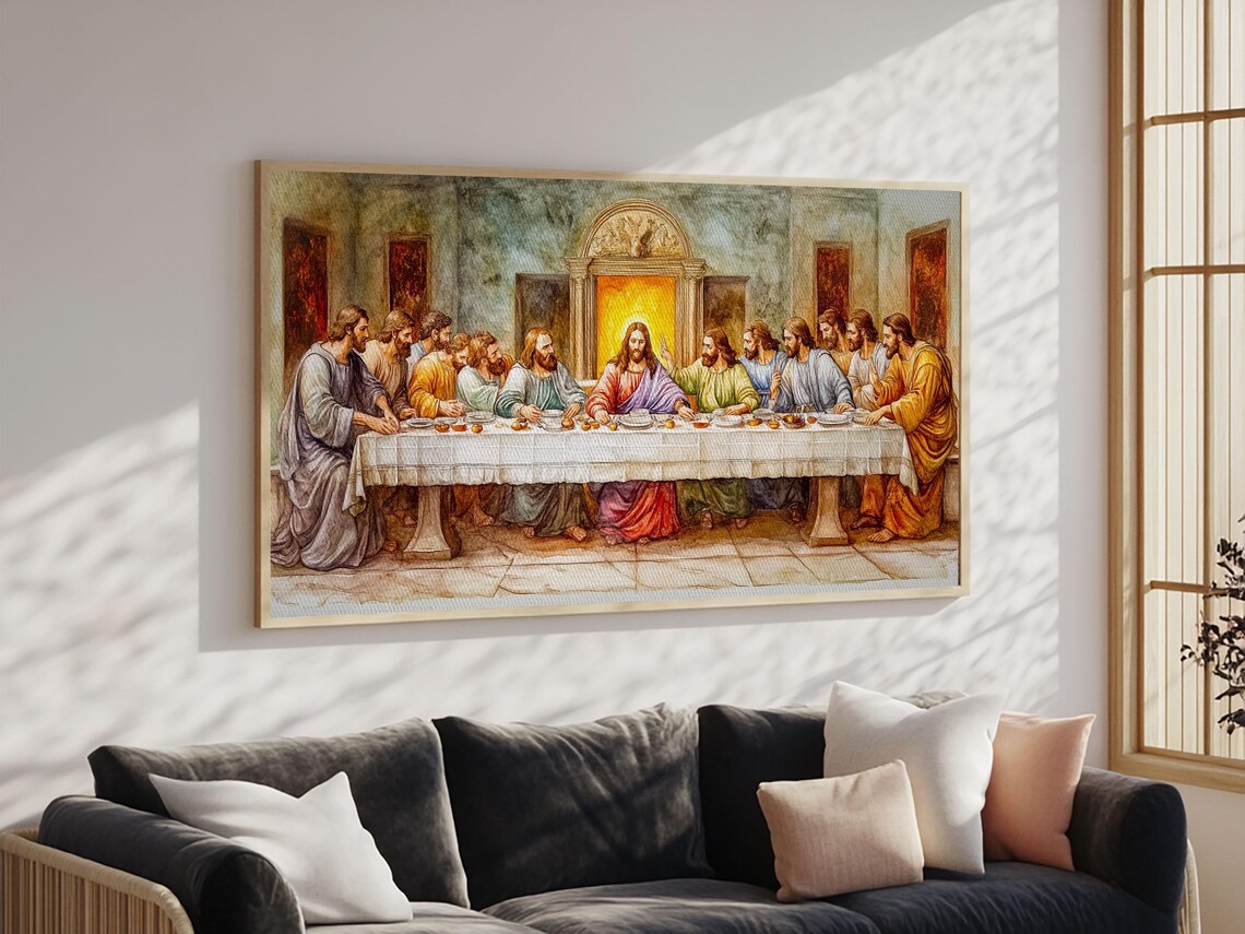 The Last Supper Reimagined, Christian Art Print
