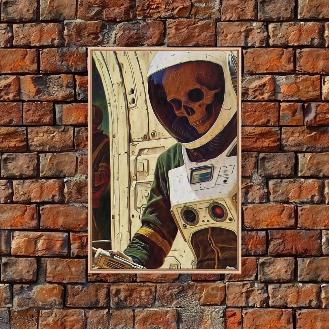 Zombie Astronaut Gothic Comic Book Art Poster - Image 5