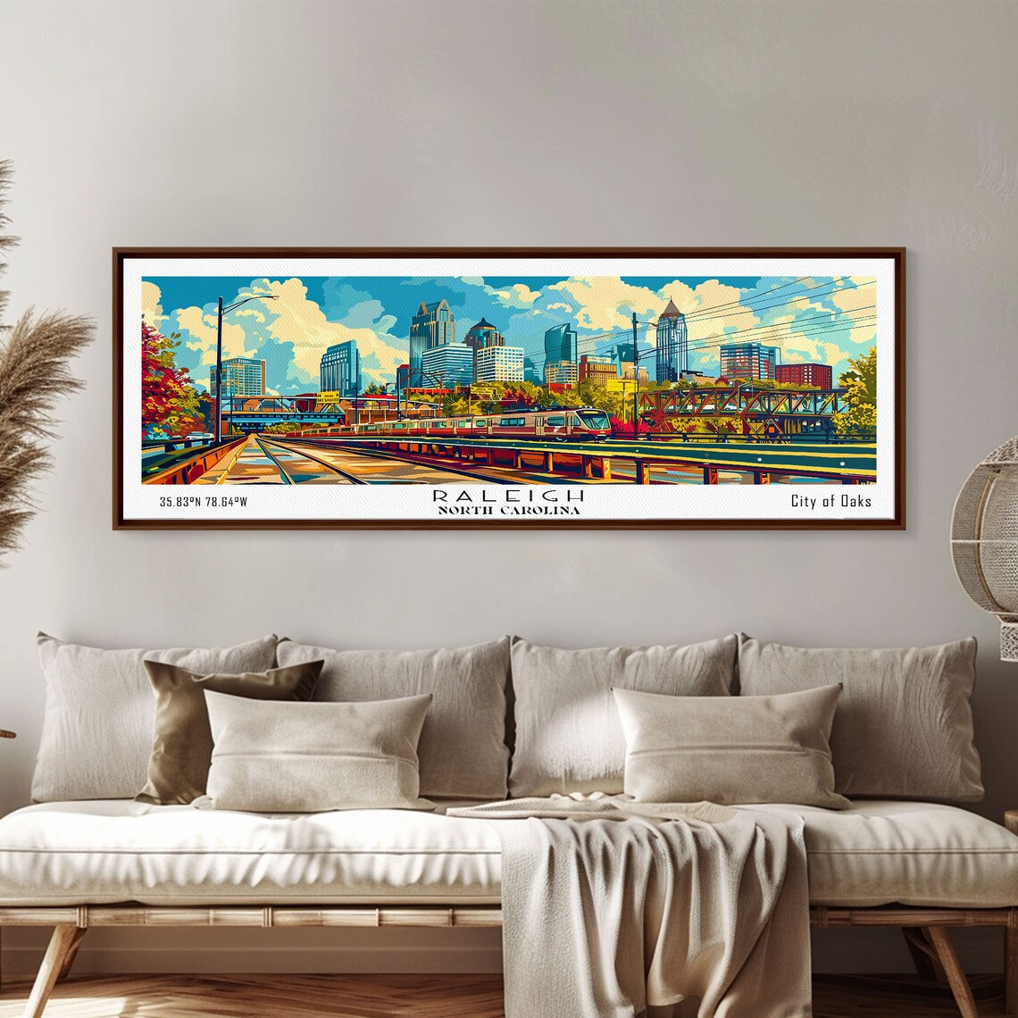 Raleigh, North Carolina Mid-Century Travel Poster - Image 6