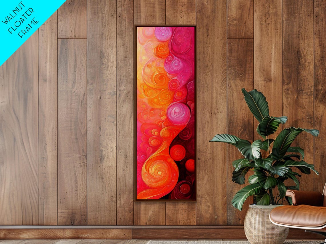 Pastel Pink Orange Swirl Abstract Art Soft Candy Colors Poster - Image 2