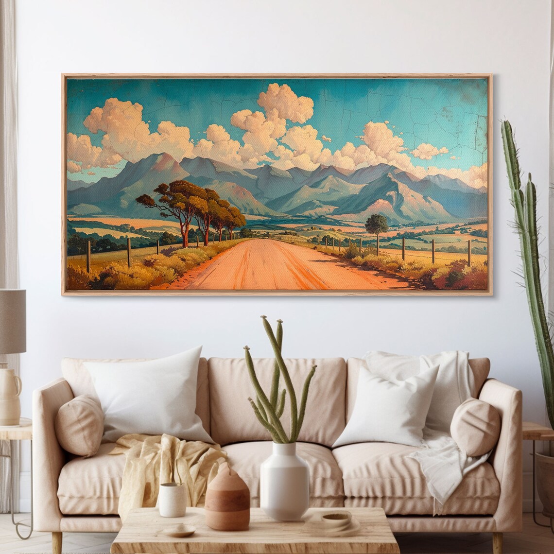 Desert Roads Vintage Retro Art Print, Southwestern - Image 4
