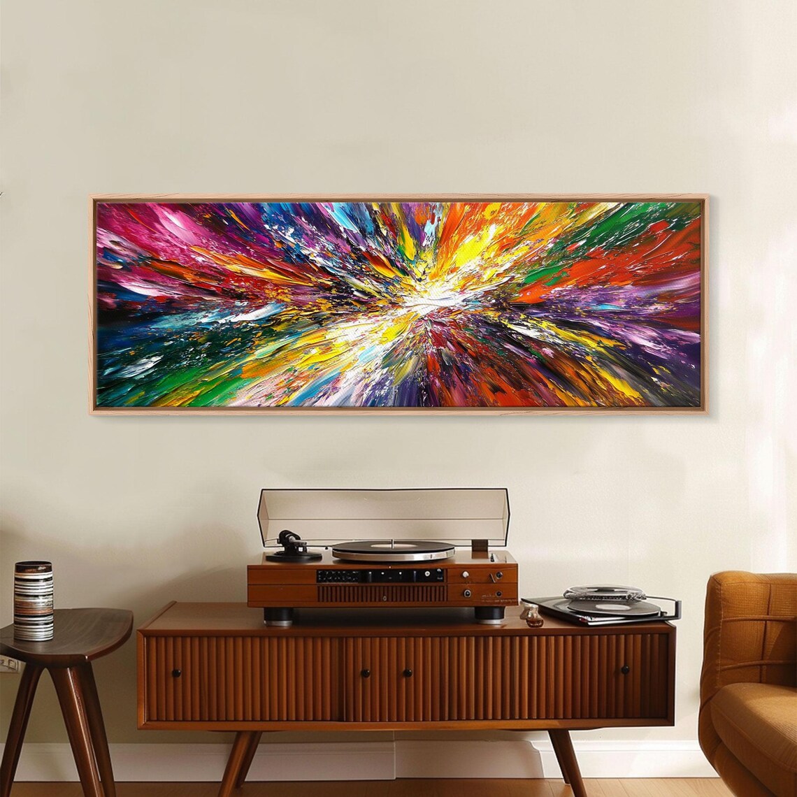 Light Tunnel Abstract Art Print, Color Splash - Image 3