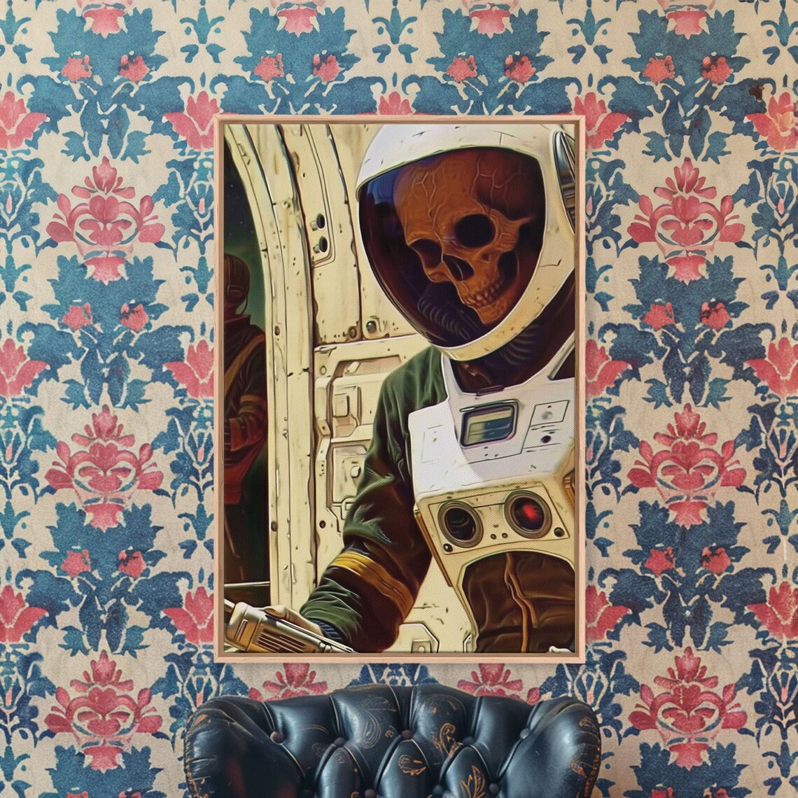 Zombie Astronaut Gothic Comic Book Art Poster - Image 3