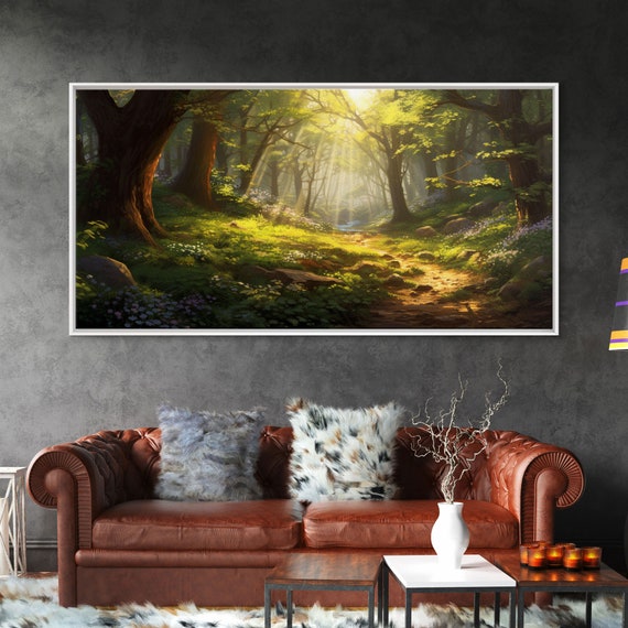 Enchanted Forest Trees Landscape Wall Art Print