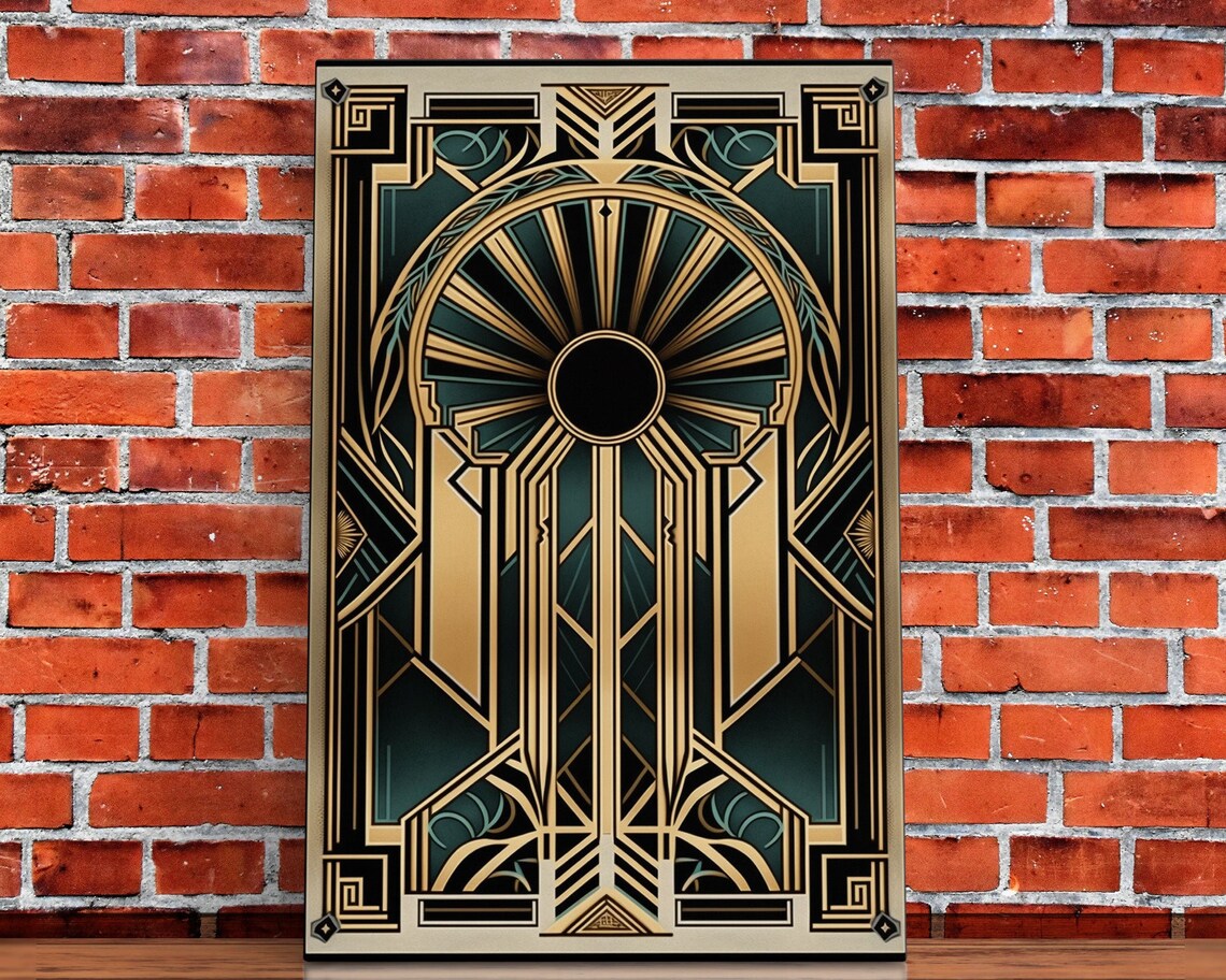 Art Deco Wall Art Print, Vintage Living Room Decor - Image 4