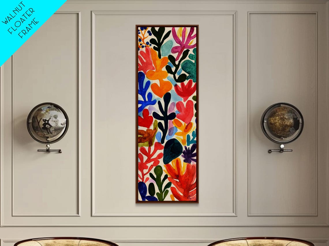 Matisse Inspired Botanical Abstract Coral Seaweed Art Poster - Image 6