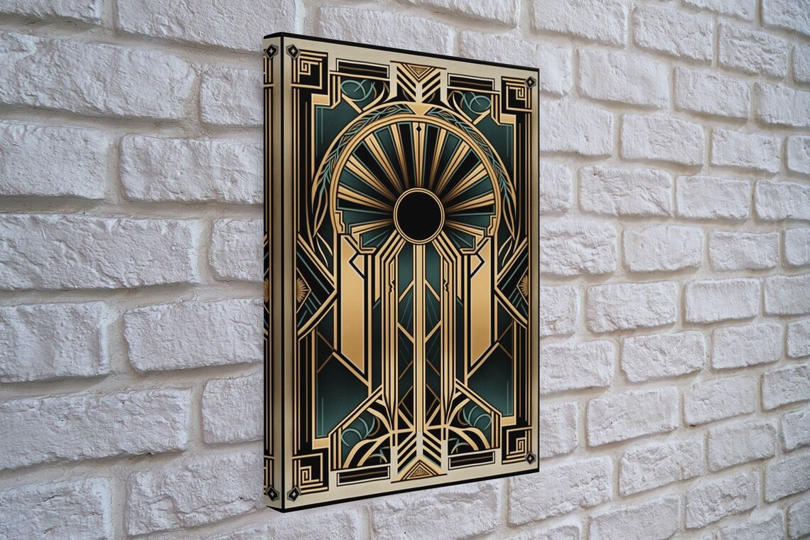 Art Deco Wall Art Print, Vintage Living Room Decor - Image 3