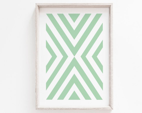 Geometric Abstract Minimalist Scandinavian Art Print
