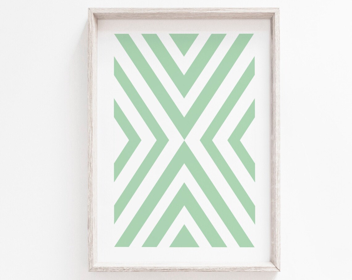 Geometric Abstract Minimalist Scandinavian Art Print
