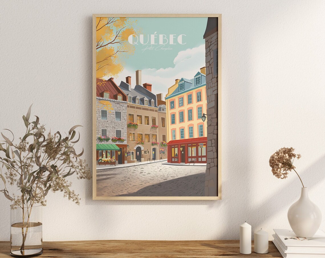 Quartier Petit Champlain Poster, Historic District Art Print
